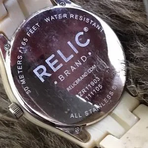 Relic | Accessories | Ladies Relic Cream Marble Rhinestone 